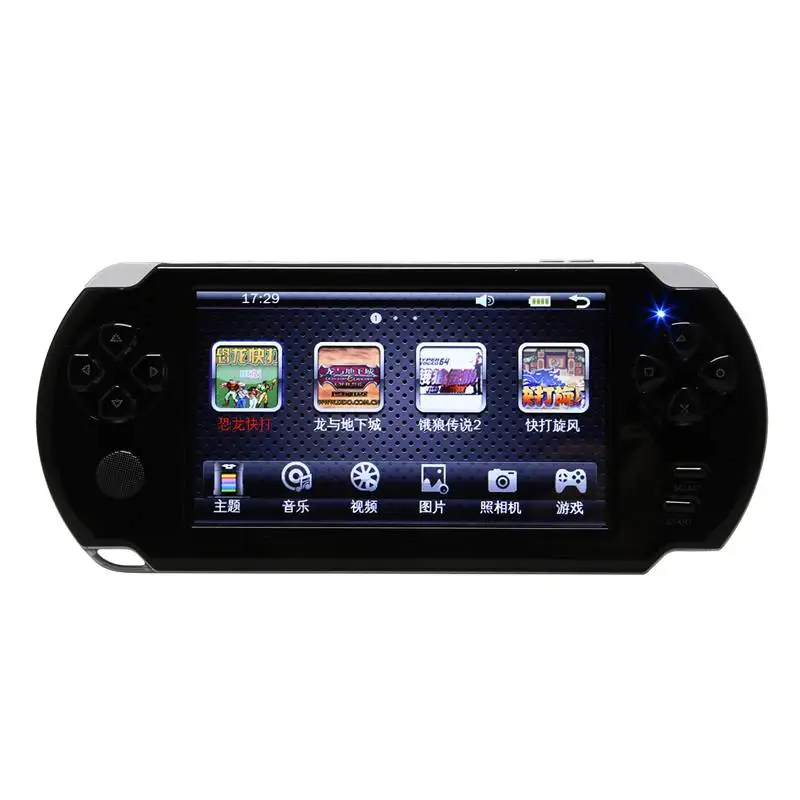 Black 8G Pow kiddy 5,1 дюймов Ретро Игровая приставка с джойстиком Ручной игровой плеер семейный ТВ Ретро видеоприставки с фото записью MP3 Vid - Цвет: Black 8G