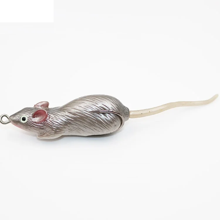 1Pcs 3D Eyes Soft Mouse Bait Bells Sound 6.5cm 12g fishing lure Frog Silicon Artificial Set Sea Swim Bait