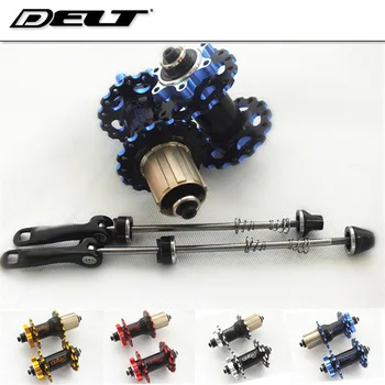 

1pair Mountain MTB bike Bicycle hub bearing 32 hole Front 100 / Rear 135mm CNC black blue Accessories