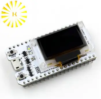

ESP32 Bluetooth WIFI Kit Blue OLED 0.96 inch Display Module CP2102 3.3V-7V Internet Development Board for Arduino Connector