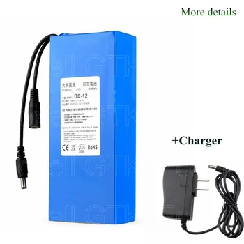 

LTO 24v 4500mAh battery pack 10S3p 18650 Lithium titanate 5Ah for DC 24v plug power supply led lights small motor + 2A Charger