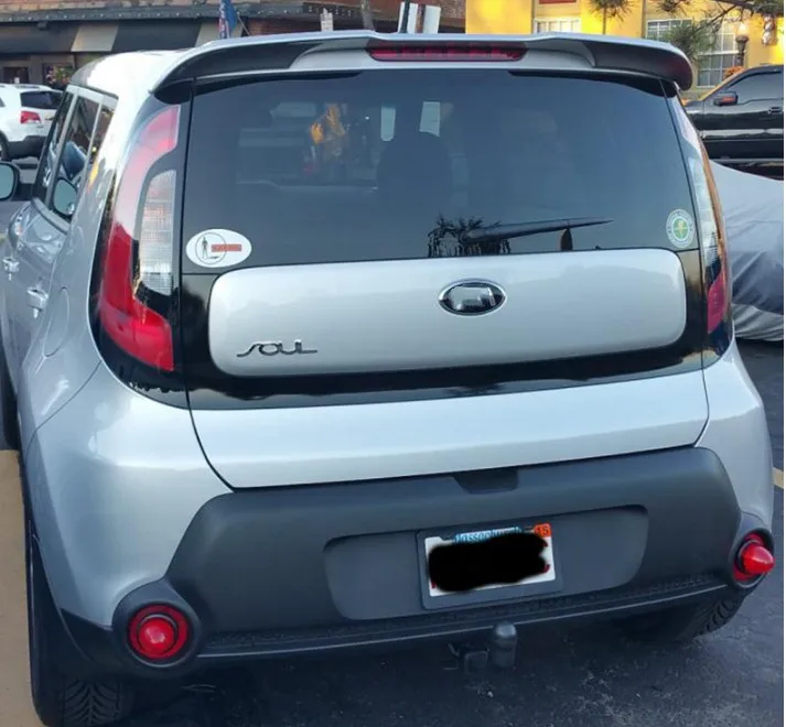 Для Kia Soul 2016 2018 Спойлер ABS Материал заднее крыло автомобиля праймер цвет задний