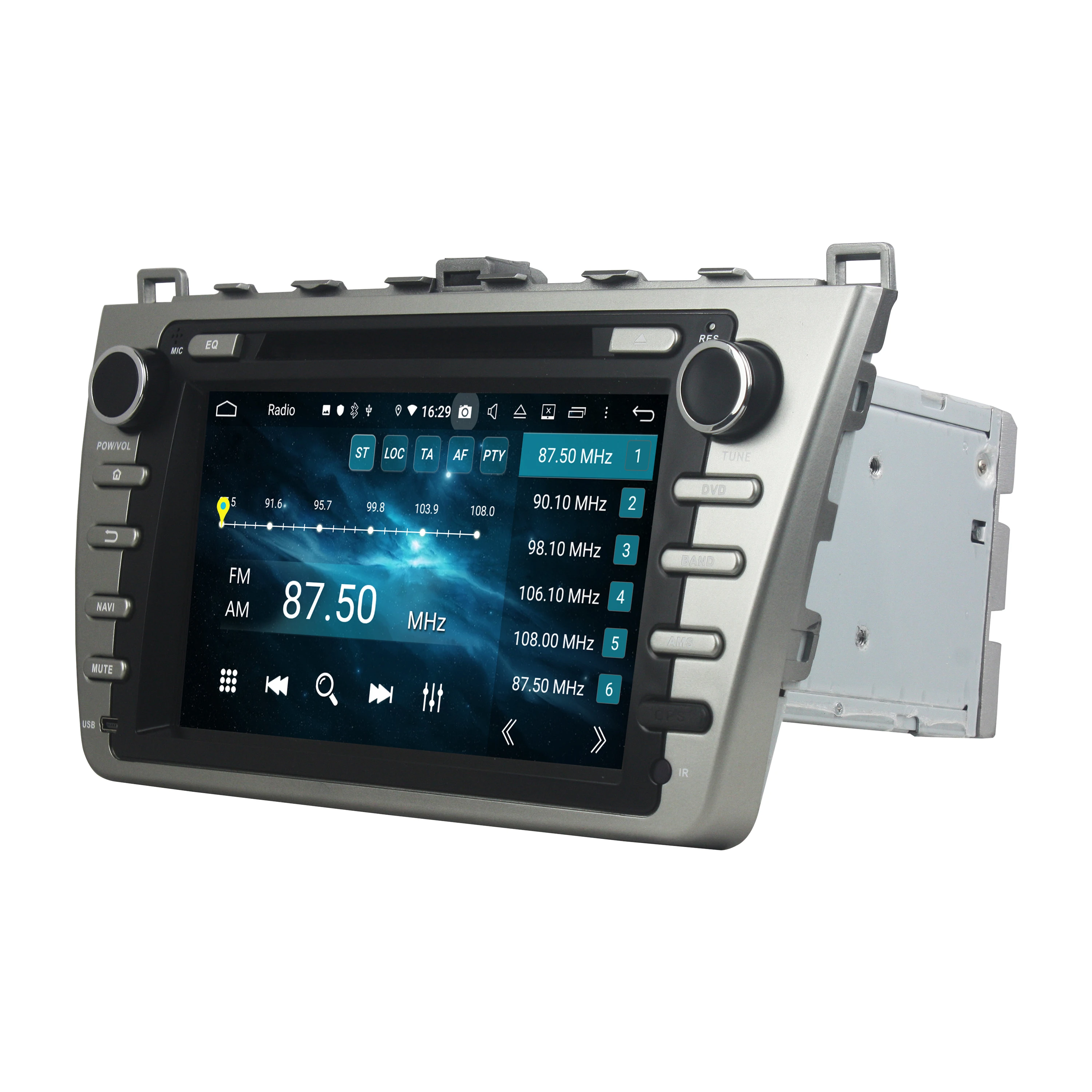 Best IPS 8" Android 9.0 Car DVD Player for Mazda 6 Ruiyi Ultra 2008 2009 2010 2011 2012 4GB RAM Radio GPS Bluetooth WIFI Mirror link 1