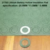 100pcs/lot Lithium battery positive hollow insulating mat 21700 flat head insulation mat meson paste head gasket 20MM*11.5MM ► Photo 2/6