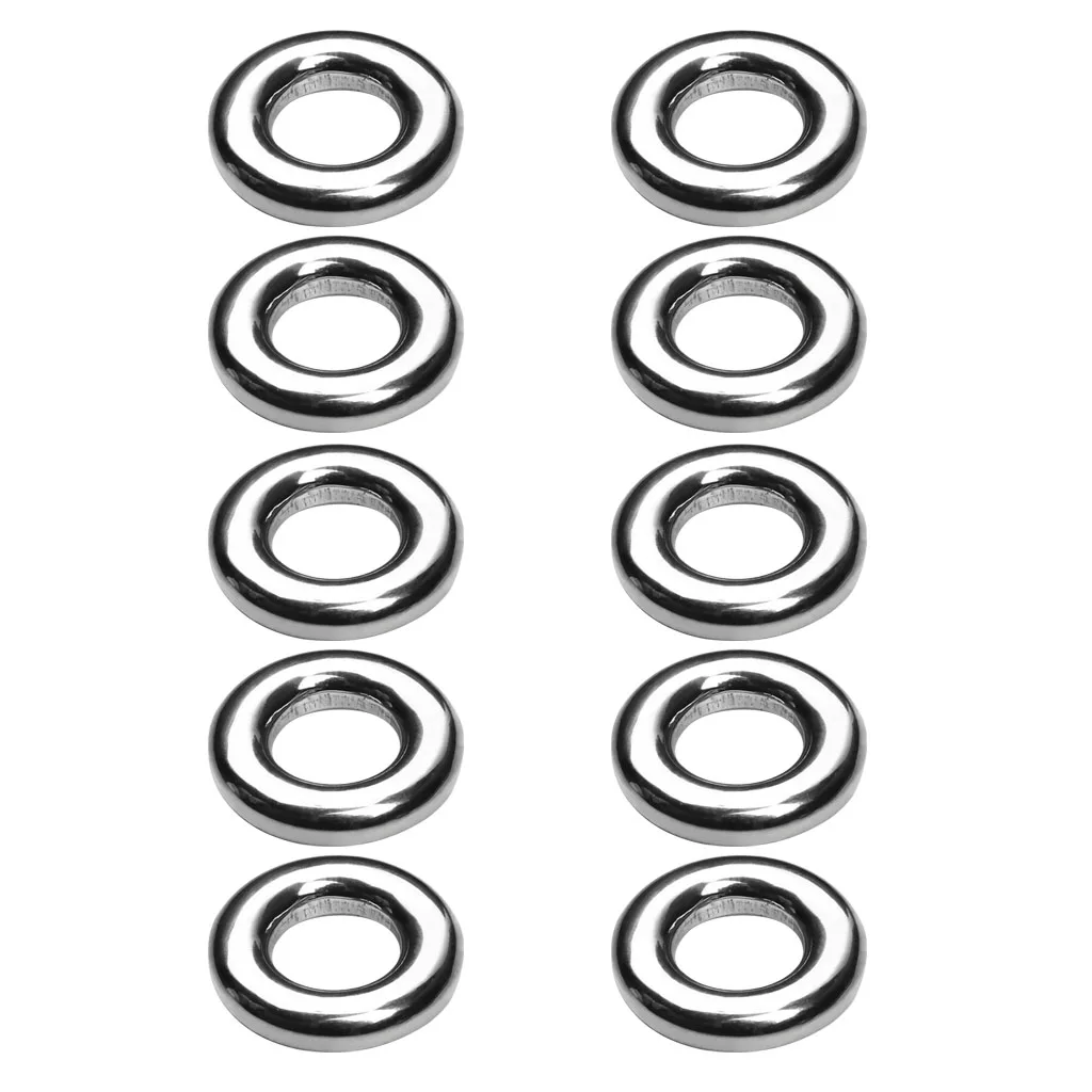 10pcs 15mm Stainless Steel Closed Jump Rings Split Rings For Jewelry Making Necklace Bracelet DIY Craft Accessories