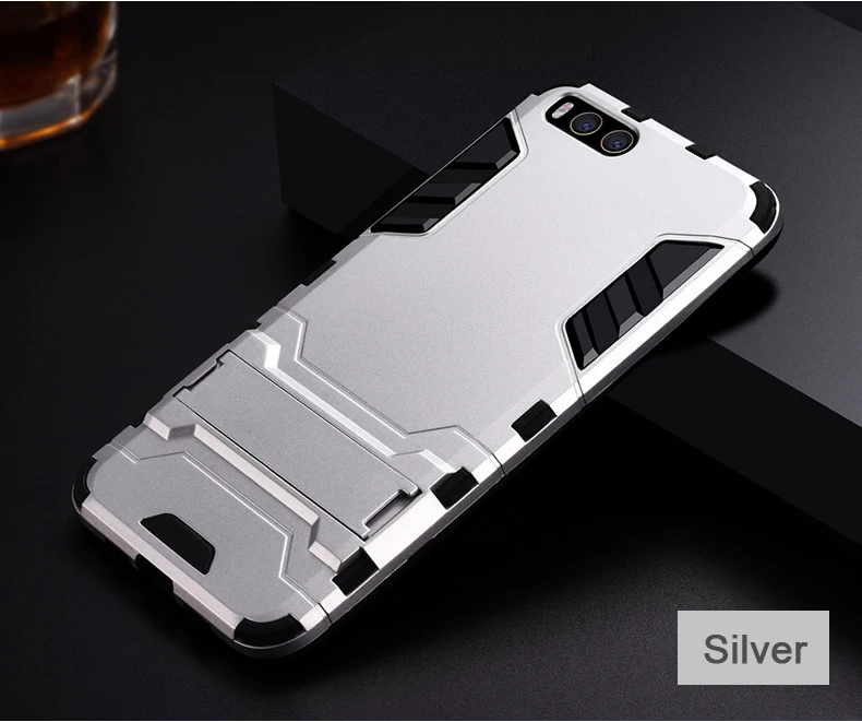 Stand Armor Case for XIAOMI MI6 8 9 10 11 Pro Redmi Note K40 K30 PC+Silicone Hard Antiknock Shockproof Kickstand Back Cover apple iphone 11 Pro Max case