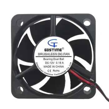 

10pcs lot Gdstime 5cm 50x50x20mm DC 12V Ball Mini Brushless PC Computer Cooler Cooling Fan