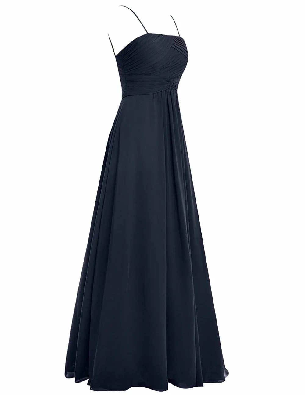 Длинное шифоновое платье подружки невесты на тонких бретельках, Vestido Madrinha Longo, платья для свадебной вечеринки, Robe demoiseur D'honneur