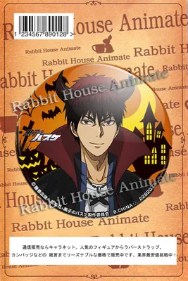 1 1 шт. 58 мм значок аниме на Хэллоуин kuroko no basket Kagami Takao Midorima Harajuku Кнопка значок на булавке брошь для костюмированной вечеринки - Окраска металла: 1