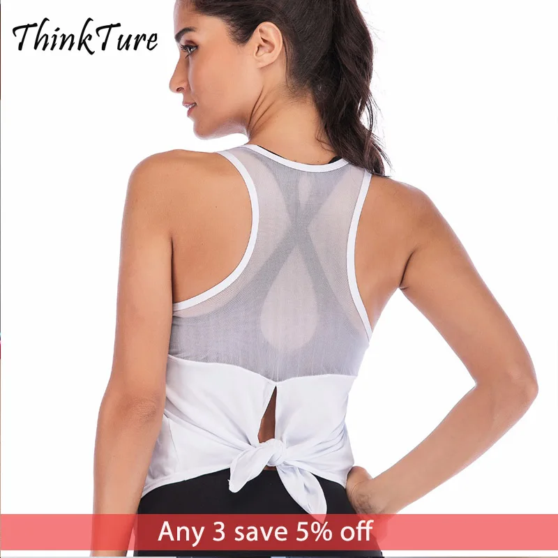 

2019 Open-forked Air Mesh Sport Shirt Women Gym Yoga Top Vest Fitness Sleeveless Shirts Quick Dry Slim Gym Wear Running Clothes