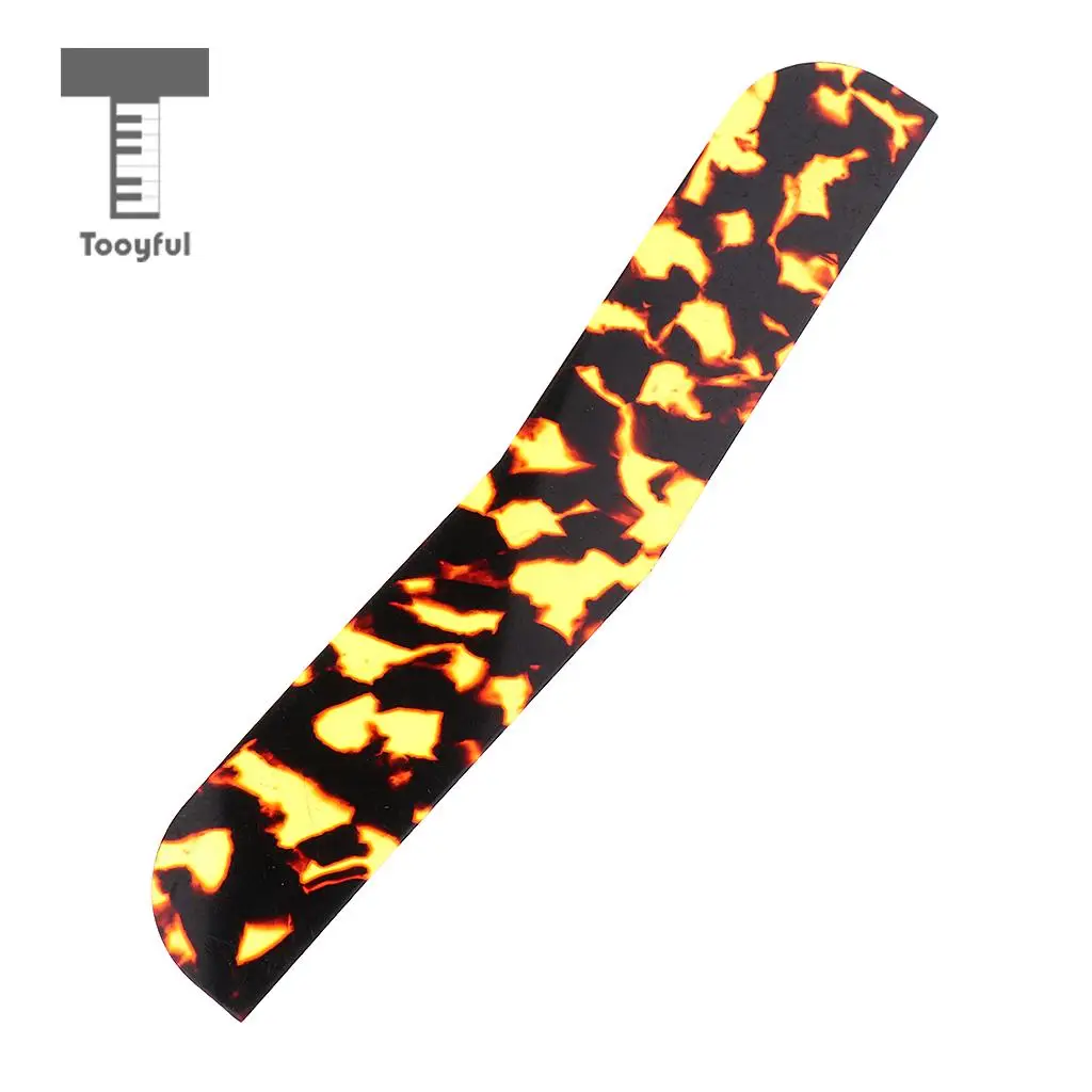 Tooyful 2 Pieces Celluloid Erhu Corner Piece Decal Sticker Erhu Snakeskin Protectors for Erhu Player DIY 94 x 15mm