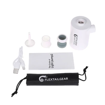 

Practical Mini Air Pump Efficient USB Rechargeable Portable Qualitied Light Pump Damom