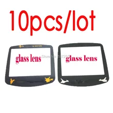 10 шт./партия, черный цвет, мультяшный Карманный материал, стекло, экран, объектив, подходит для GameboyAdvance GBO, ремонт игровой консоли, цвет, заранее