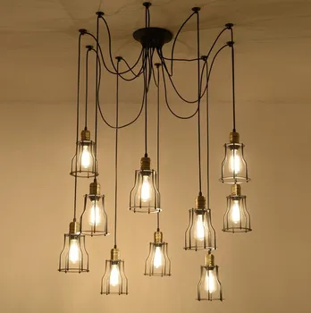 

Creative Spider Diner Pendant Lights With LED Bulbs Bar / Studio Lamps With Remote Control Free Shipping