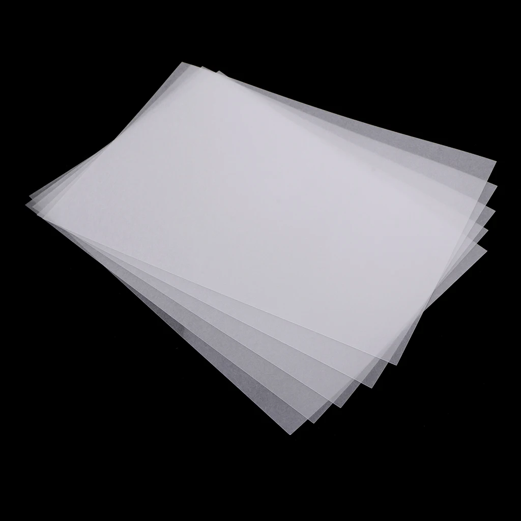 5 Piece Half Transparent Shrinkable Crafts Shrink Papers Film Sheet For DIY Keyring Pendants ,EARRINGS ,ORNAMENTS