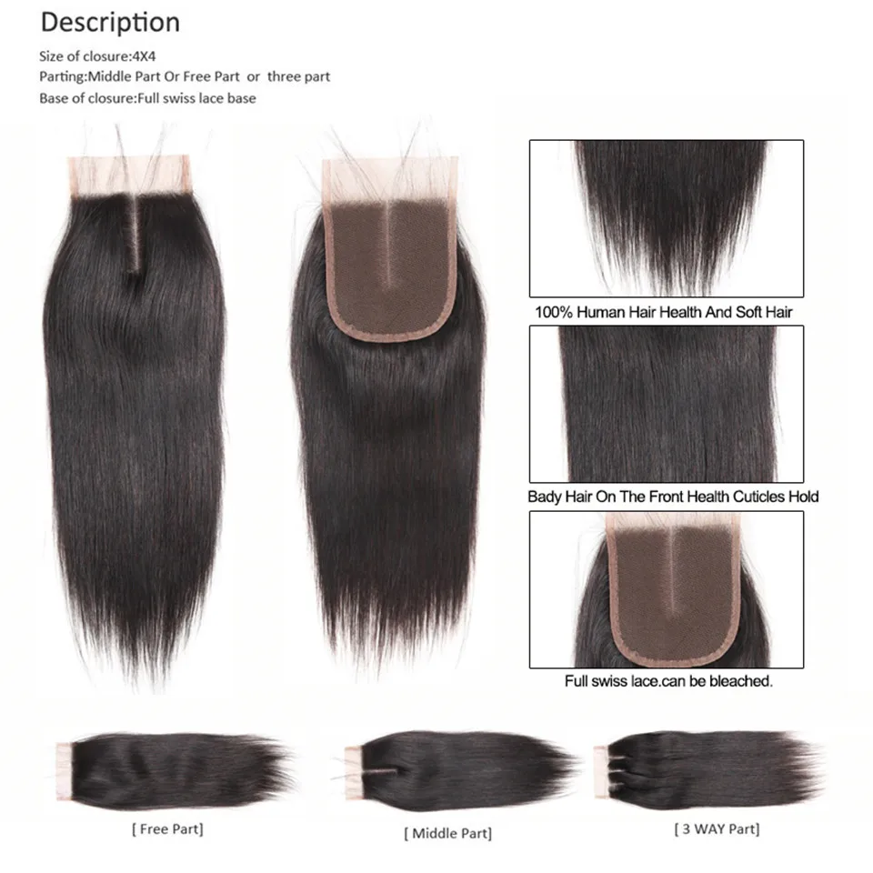 Lace Closure Straight 
