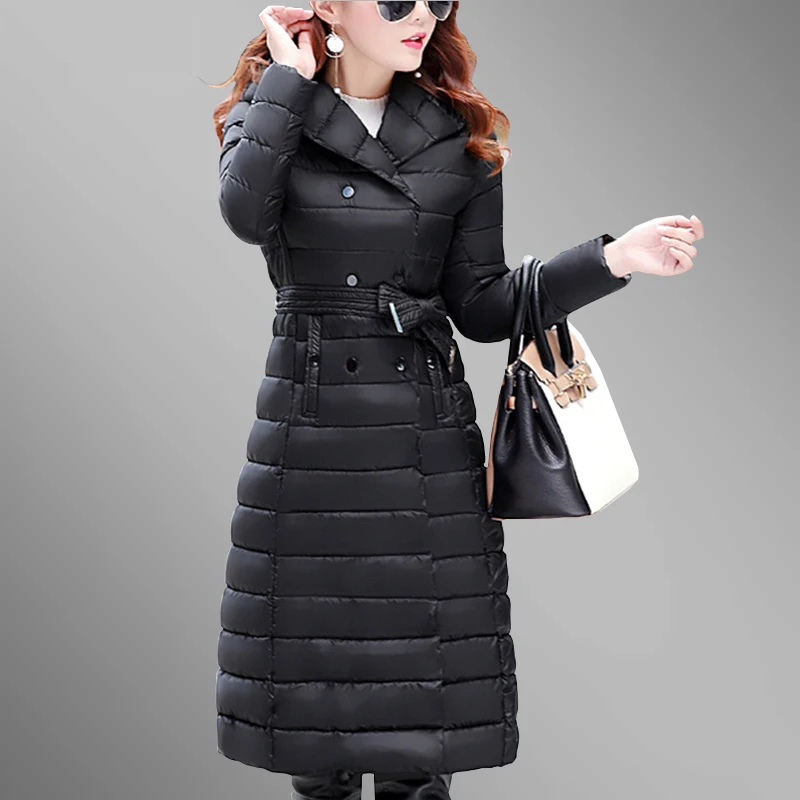 Women Parkas 2018 New Winter Thicken Hooded Coat Warm Long Female Plus Size Fit Cotton Wadded Basic Jacket Mujer Invierno P03 Women Parkas 2018 New Winter Thicken Hooded Coat Warm Long Female Plus Size Fit Cotton Wadded Basic Jacket Mujer Invierno P03
