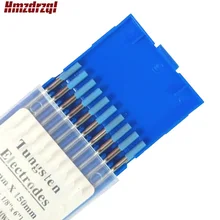 WL20 10 шт. синий 3,2 мм* 150 мм(Approx.1/8 ''x 6'') lanthanated Вольфрам электрода голову Вольфрам иглы/стержень для сварочный аппарат