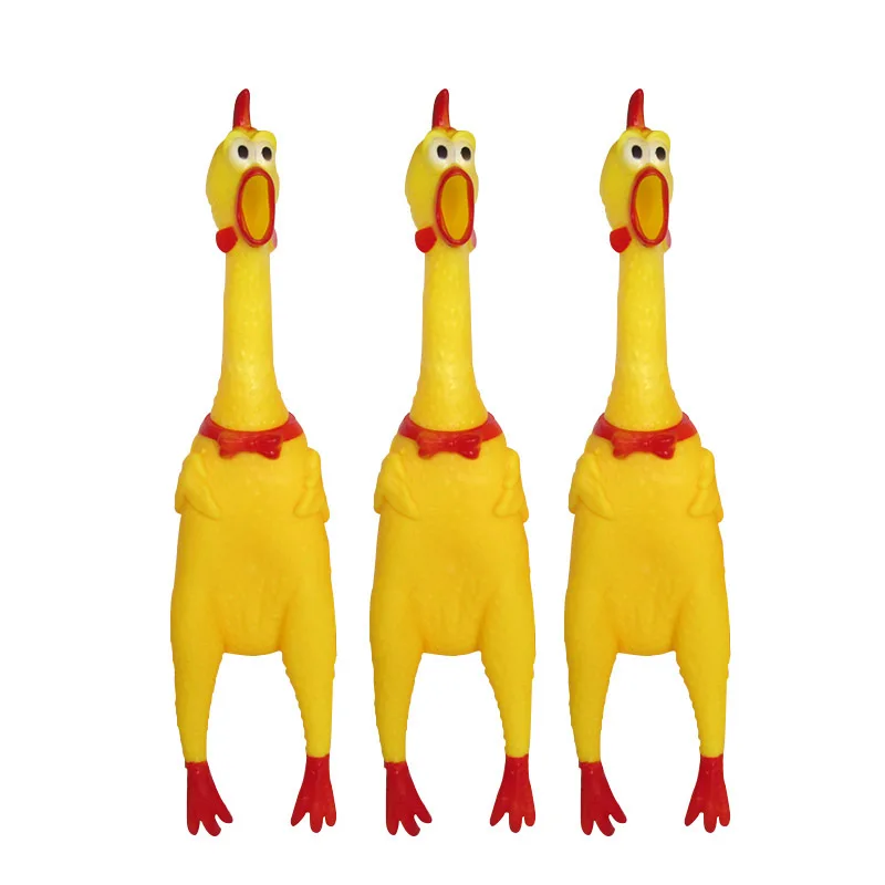 

Large Number Scream Chicken Pet Toys Chicken Funny Toys A Trick Vent Artifact