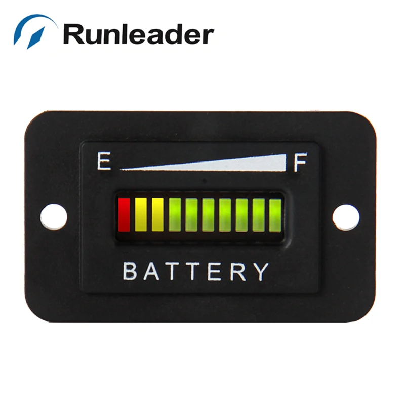 Free shipping 10 Bar LED RL BI003 12 24V font b Battery b font Indicator meter