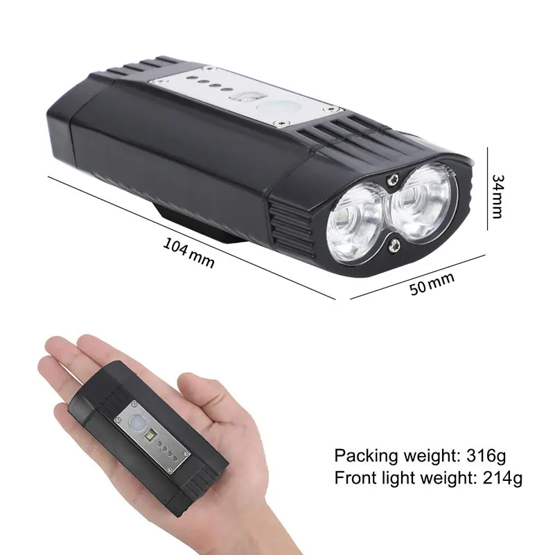 Flash Deal WEST BIKING Bike Light 4000mAh Battery USB Rechargeable Cycling Headlight Dual T6 LED Flashlight Lamp Waterproof Bicycle Lights 3 Flash Deal WEST BIKING Bike Light 4000mAh Battery USB Rechargeable Cycling Headlight Dual T6 LED Flashlight Lamp Waterproof Bicycle Lights 3