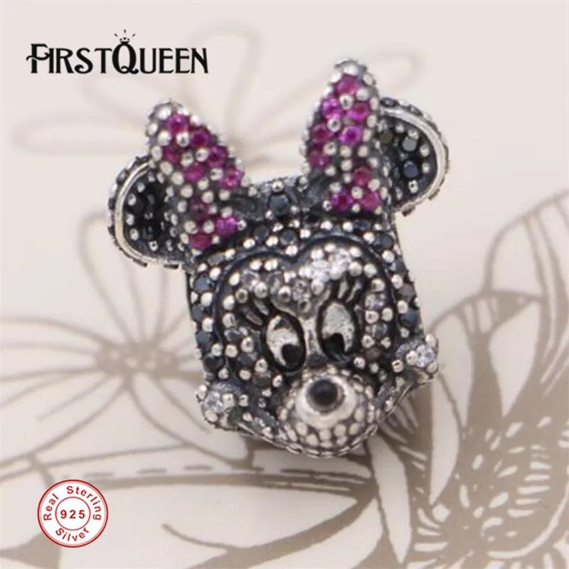 

FirstQueen DS Collecion Charm Crystal Bead Fits Original 925 Sterling Silver bracelet Pulsera bisuteria para manualidades