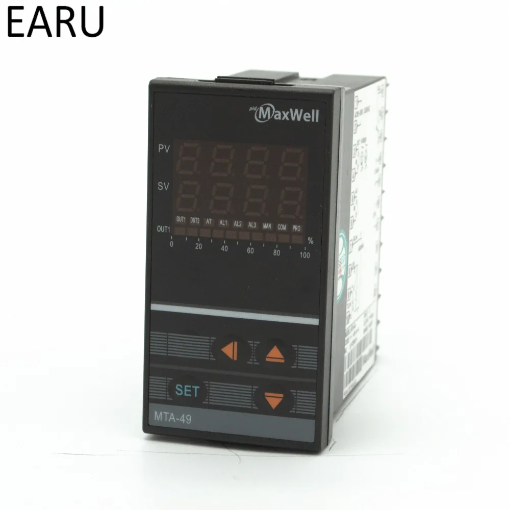 48*96mm Digital Temperature Controller Control AC85-265V Power Thermocouple Universial K J PT100 Input SSR Relay 4-20mA Output