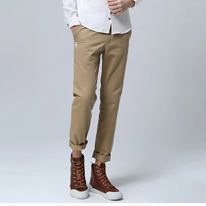 Markless весенние приталенные хлопковые длинные брюки мужские цвета хлопковые брюки повседневные универсальные плюс модные брюки для мужчин