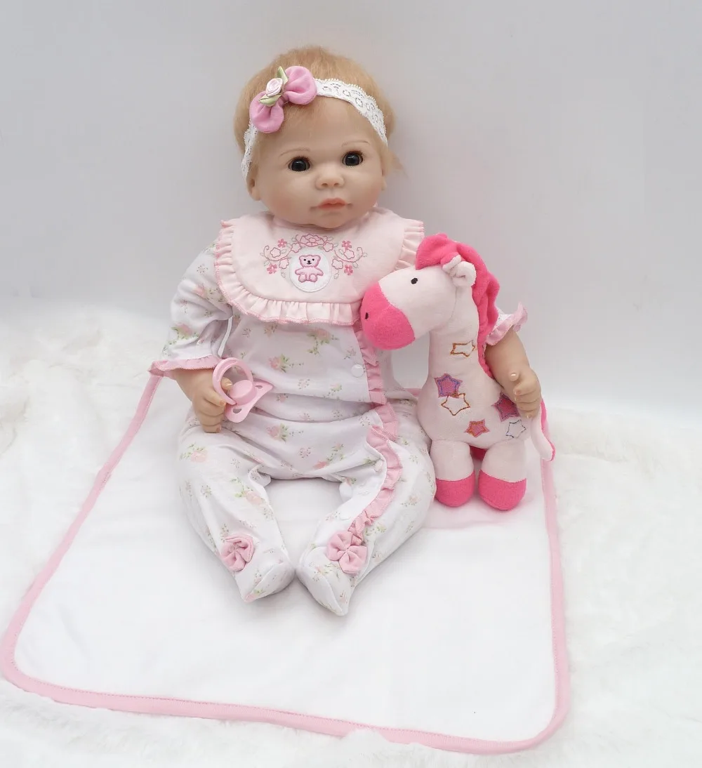 Мигающие глаза bebe reborn girl силиконовая кукла reborn baby 20 дюймов мягкое тело новорожденная Интерактивная кукла-Пупс кукла подарок