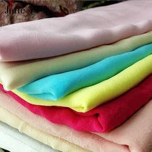 JaneYU чистая натуральная ткань шифон внутренняя подкладка для платья ткань для шарфа по/5 метров Width-150cm