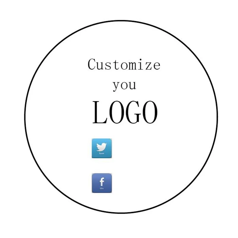 

100 pcs Customized Company Logo Stickers Personalized Publicity Ad Design Clear Stickers Party Favors Labels Any Text
