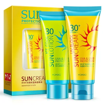 

2018 Sun Protection Face Cream Set Sun Lotion SPF 30 PA+++UV Insulation Body Cream Tanning Sun Cream Cream Concealer Waterproof