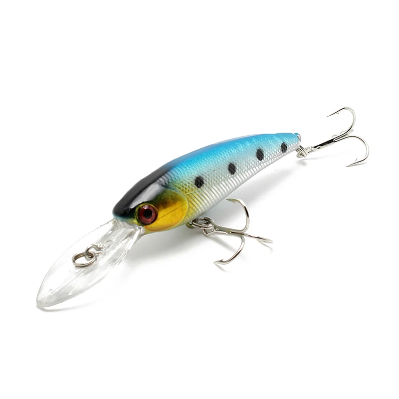 Amlucas Рыболовная Приманка Minnow 10 видов цветов 9 см 7 8g жесткие приманки бас крючок