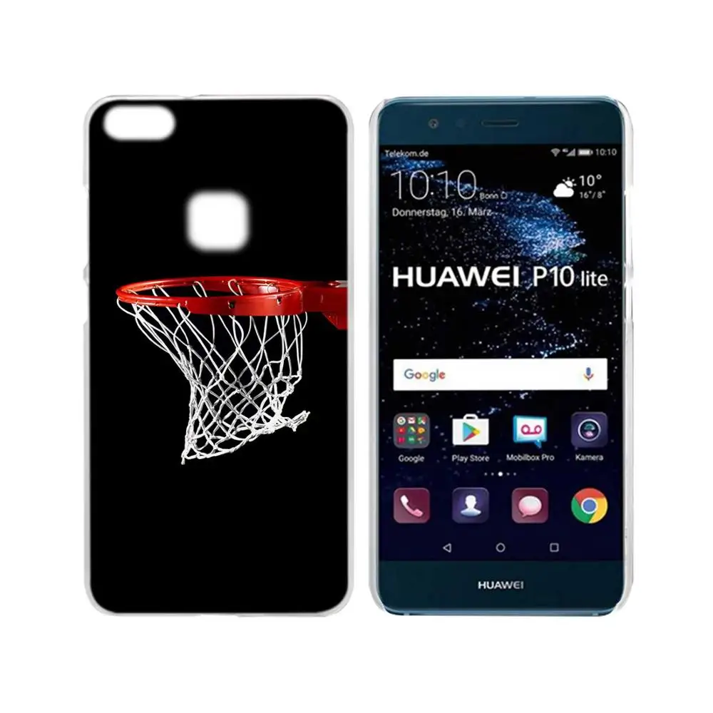 SHELI Баскетбол темный прозрачный жесткий чехол для телефона чехол для huawei P8 P9 P10 P20 Lite Plus Pro mate 10 - Цвет: 011