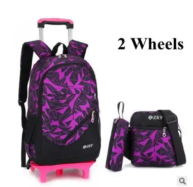 Kid Rolling School Backpack Children Wheeled For Kid Rolling School Backpack Children Wheeled For Boys Bag Set Trolley On Wheels In Bags From Luggage