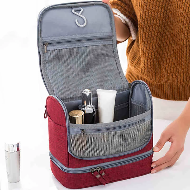  Multifunction Hanging Cosmetic Storage Bag Organizer Women Men Double Layer Beauty Makeup Pouch Cas