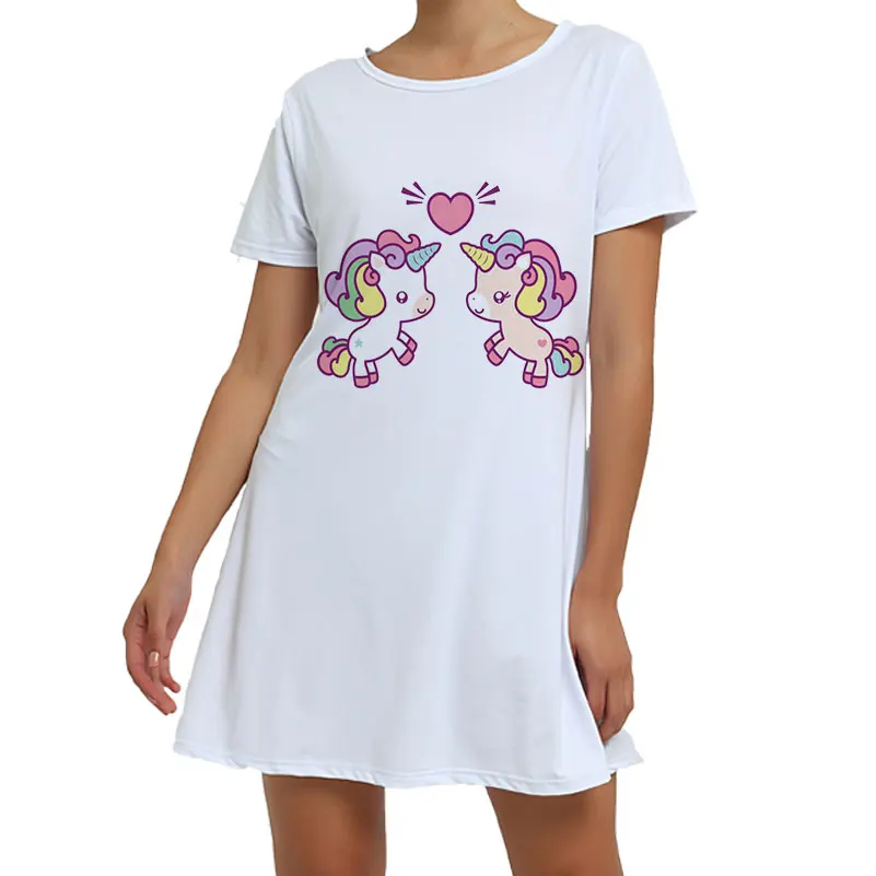Белая Пижама с единорогом, пижама с животными, зимняя ночная рубашка с единорогом, сексуальная пижама для женщин и взрослых, размеры s, m, l, xl, XXL - Цвет: 853