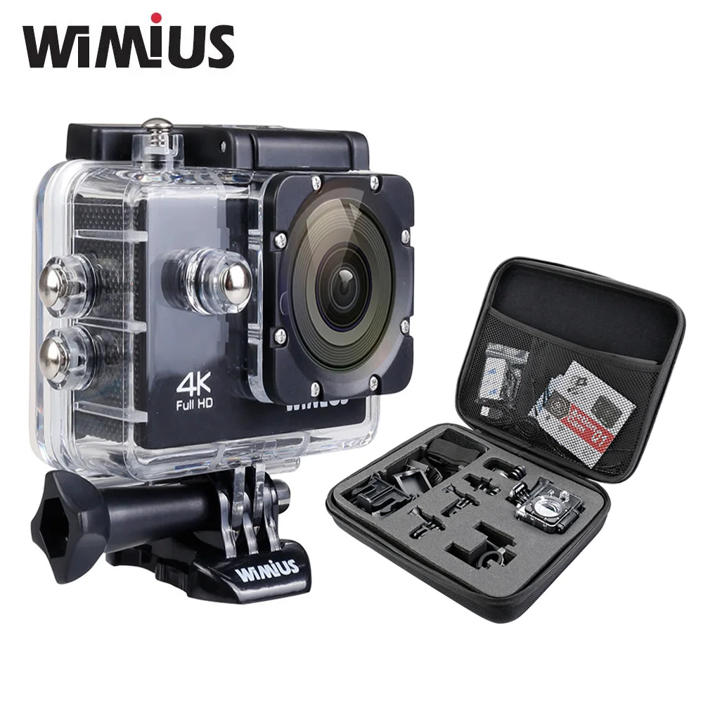 WIMIUS Wifi 4K 30 FPS Full HD 1080P 2.0" LCD Waterproof Sports Action