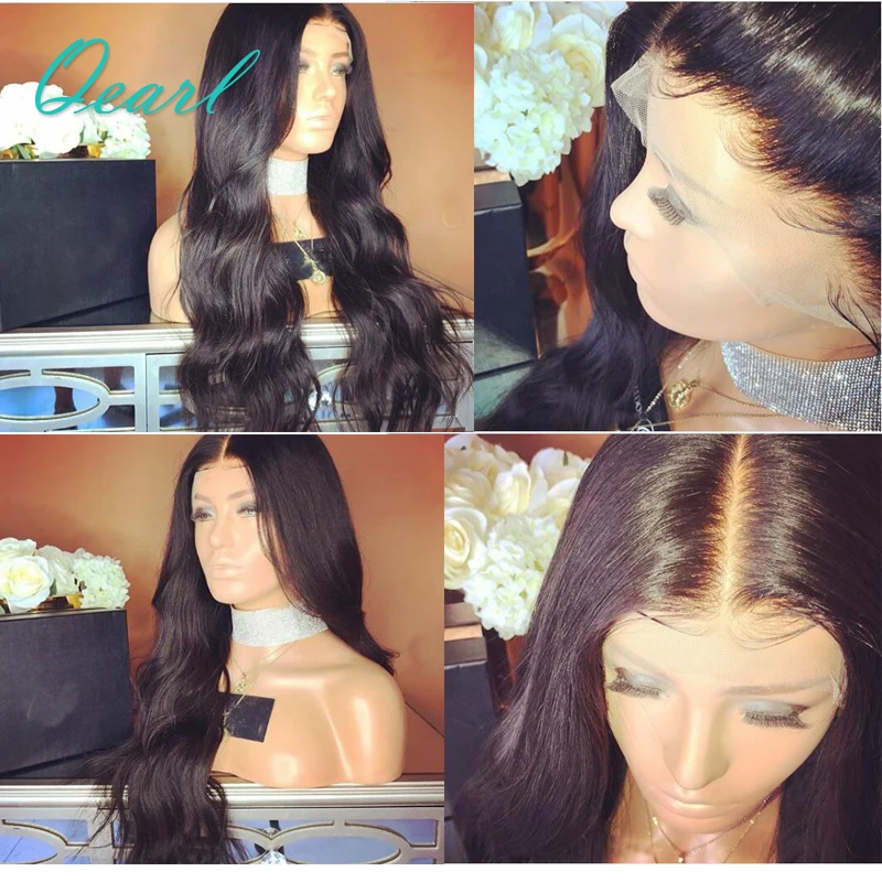middle parting body wave lace front wig (5)