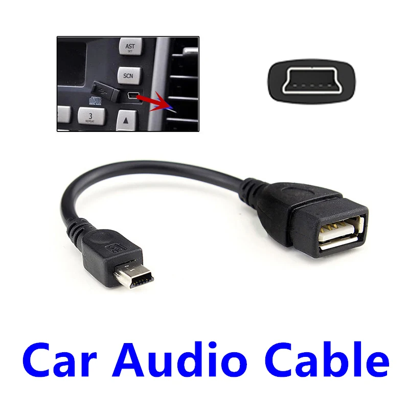 FFFAS автомобильный аудио кабель Мини Порт OTG кабель адаптер Авто USB флэш U диск музыка V3 линия для автомобиля автозапчасти оптом