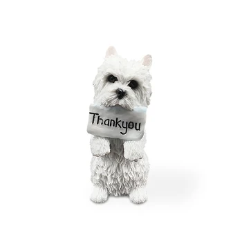 

Highlands Dog Thank You Simulated Dog Model Car Resin Craft Gifts Figurines Miniatures Decoration Crafts Ornaments Accessories