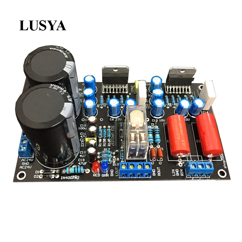 

Lusya TDA7294 Digital Audio Amplifier Board 68W*2 Dual Channel Stereo enthusiast audio amplifier board F6-007