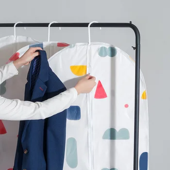 

Modern Japan Style Clothes Dust Cover Non-woven Fabric Case For Household Hanging-type Coat Suit Protect Storage Bag