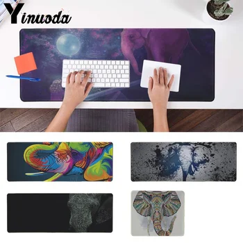 

Yinuoda New Elephant Art Anti-Slip Durable Silicone Computermats Size for 30x90cm and 40x90cm Gaming Mousepads