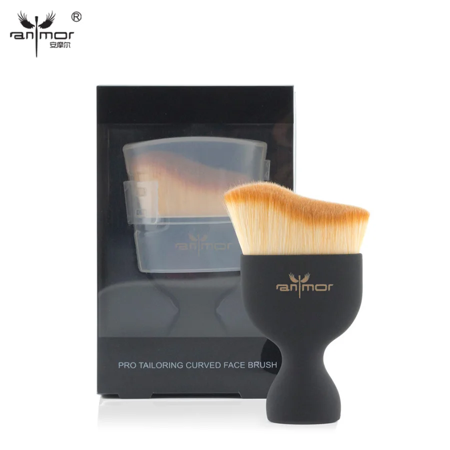 New Contour Foundation Brush Cream Makeup Brushes Loose Powder Brush Multifunctional Make Up Brushes with Transparent