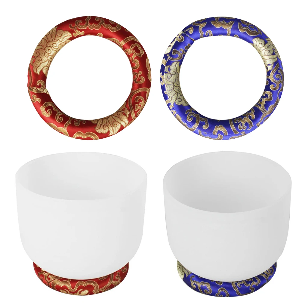 2 Pieces Buddhism Tibetan Singing Bowl Cushion 7 Inch for Playing Singing Bowl Bells & Chimes