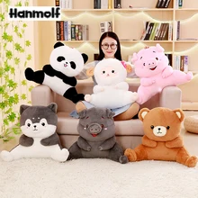 Животные плюшевые поясничные подушки Поддержка спины мягкие животные подушка мультфильм объятия Панда Свинья овца собака медведь стул диван спинка