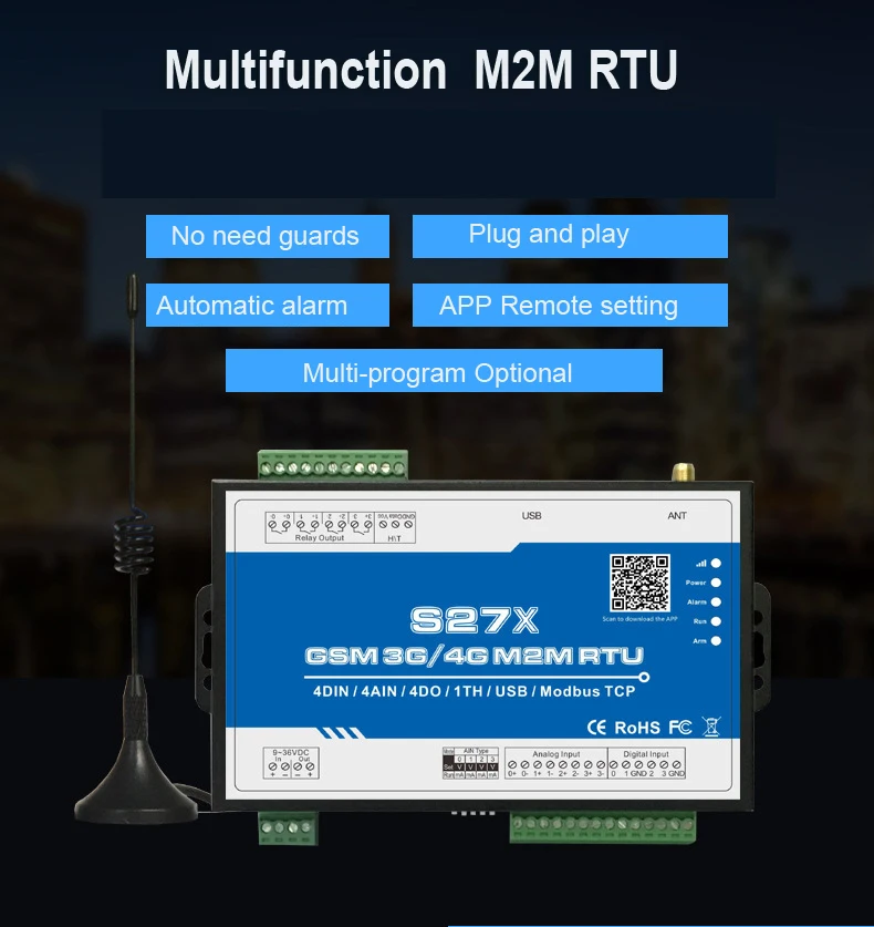 Беспроводной gsm-rtu интеллектуальные сельского хозяйства, ирригации мониторинга Системы встроенный сторожевой поддерживает SMS App