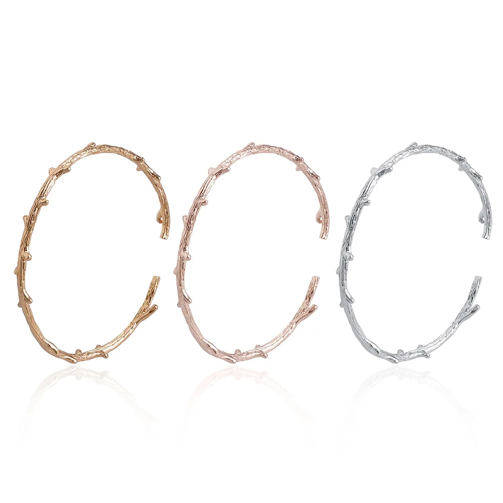 Stylish Women Bracelet Twig Branch Adjustable Open Cuff Bangle M8694 | Украшения и аксессуары