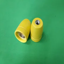 E27 E26 кулон фарфор держатель лампы 510A желтый
